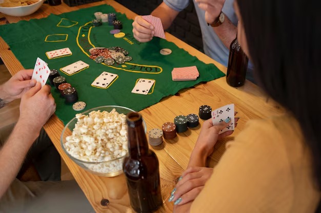Dealer hand and player cards visible on Infinite Blackjack table